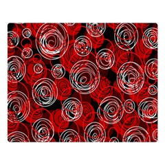 Red Abstract Decor Double Sided Flano Blanket (large) 