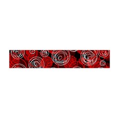 Red Abstract Decor Flano Scarf (mini) by Valentinaart