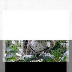 Gray Squirrel Eating Sycamore Seed Rectangular Jigsaw Puzzl