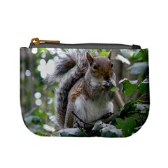 Gray Squirrel Eating Sycamore Seed Mini Coin Purses by GiftsbyNature