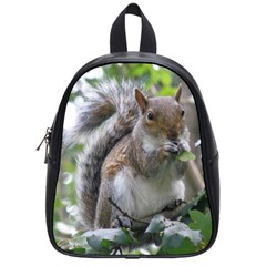 Gray Squirrel Eating Sycamore Seed School Bags (small)  by GiftsbyNature