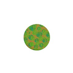 Green decorative art 1  Mini Magnets