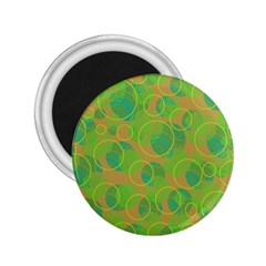 Green decorative art 2.25  Magnets