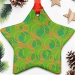 Green decorative art Ornament (Star)  Front