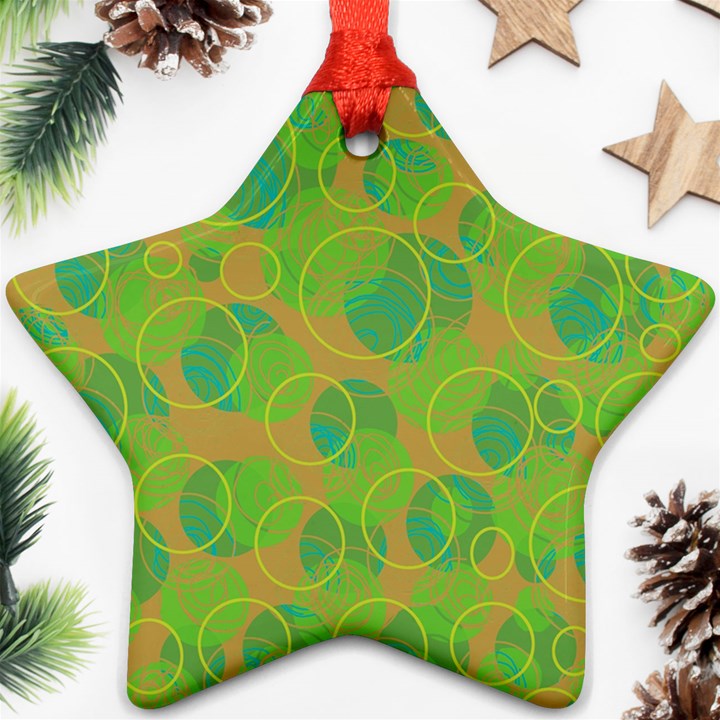 Green decorative art Ornament (Star) 