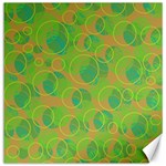 Green decorative art Canvas 16  x 16   15.2 x15.41  Canvas - 1