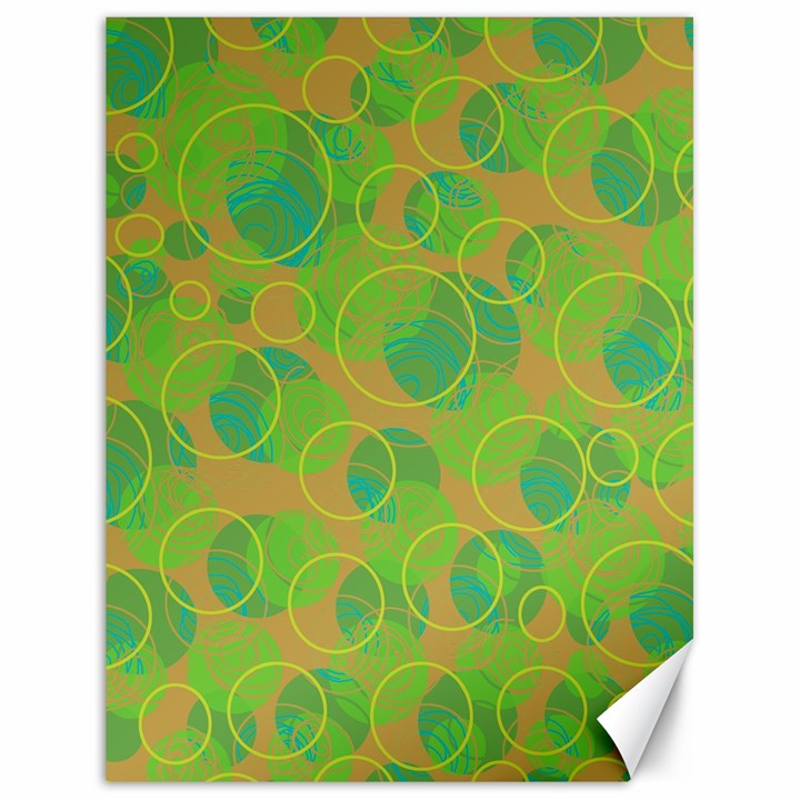 Green decorative art Canvas 18  x 24  