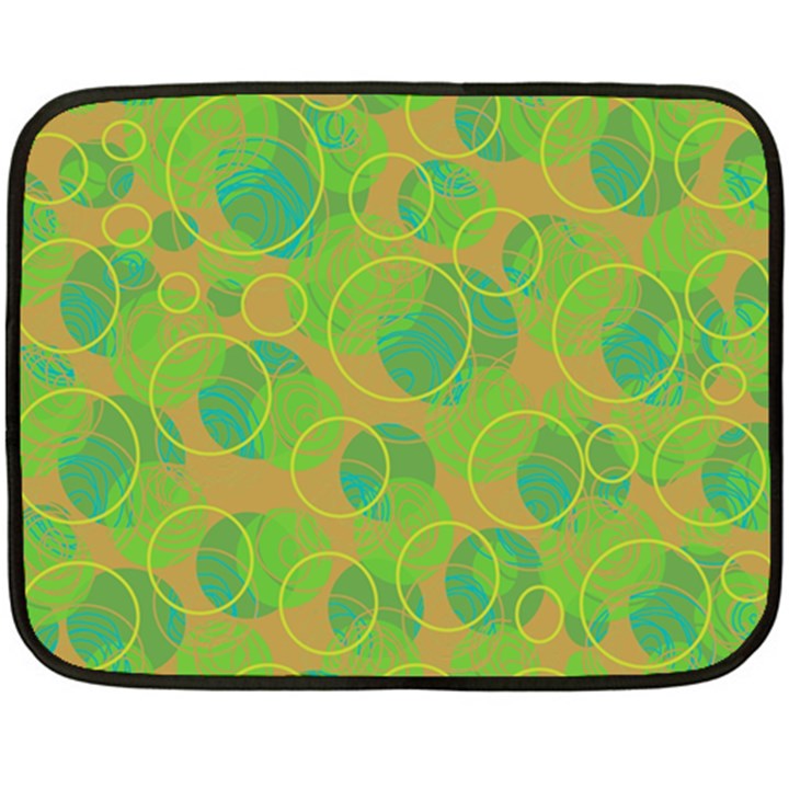 Green decorative art Double Sided Fleece Blanket (Mini) 