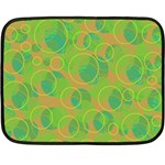 Green decorative art Double Sided Fleece Blanket (Mini)  35 x27  Blanket Back