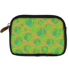 Green decorative art Digital Camera Cases