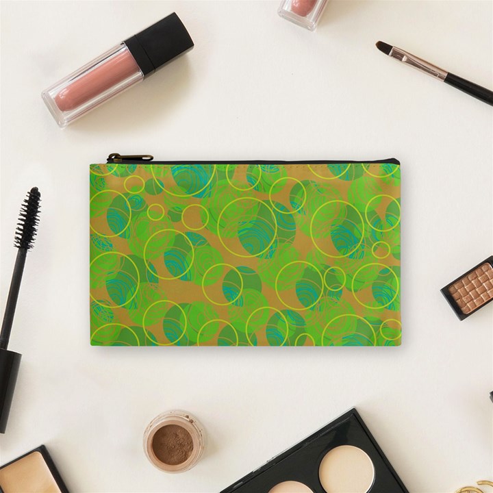 Green decorative art Cosmetic Bag (Small) 