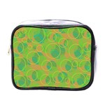 Green decorative art Mini Toiletries Bags Front