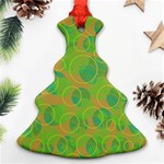 Green decorative art Ornament (Christmas Tree) Front