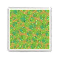 Green decorative art Memory Card Reader (Square) 