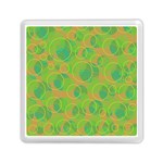 Green decorative art Memory Card Reader (Square)  Front