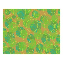 Green decorative art Double Sided Flano Blanket (Large) 