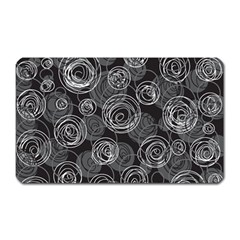 Gray abstract art Magnet (Rectangular)