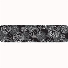 Gray abstract art Large Bar Mats