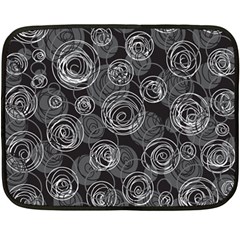 Gray abstract art Double Sided Fleece Blanket (Mini) 