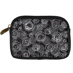 Gray abstract art Digital Camera Cases