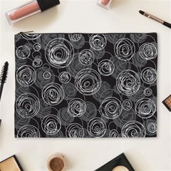 Gray abstract art Cosmetic Bag (XL)