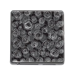 Gray abstract art Memory Card Reader (Square)