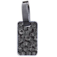 Gray abstract art Luggage Tags (Two Sides)