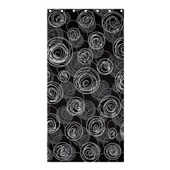 Gray abstract art Shower Curtain 36  x 72  (Stall) 