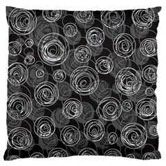 Gray abstract art Standard Flano Cushion Case (Two Sides)