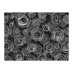 Gray abstract art Double Sided Flano Blanket (Mini) 