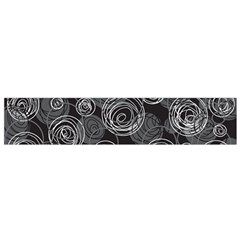 Gray abstract art Flano Scarf (Small)