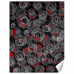 Red And Gray Abstract Art Canvas 18  X 24  