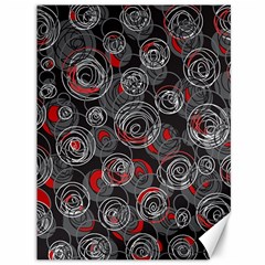 Red And Gray Abstract Art Canvas 36  X 48  