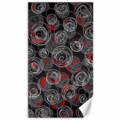 Red And Gray Abstract Art Canvas 40  X 72  