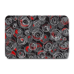 Red And Gray Abstract Art Plate Mats