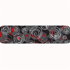 Red And Gray Abstract Art Large Bar Mats