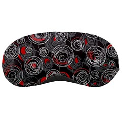 Red And Gray Abstract Art Sleeping Masks