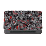 Red and gray abstract art Memory Card Reader with CF Front