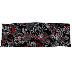 Red And Gray Abstract Art Body Pillow Case Dakimakura (two Sides)