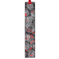 Red And Gray Abstract Art Large Book Marks