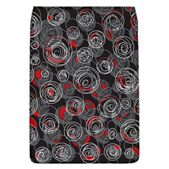 Red And Gray Abstract Art Flap Covers (l)  by Valentinaart