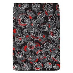 Red And Gray Abstract Art Flap Covers (s) 