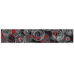 Red And Gray Abstract Art Flano Scarf (large)