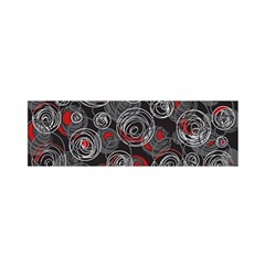 Red And Gray Abstract Art Satin Scarf (oblong)