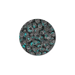 Gray And Blue Abstract Art Golf Ball Marker (4 Pack)