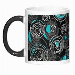 Gray And Blue Abstract Art Morph Mugs by Valentinaart