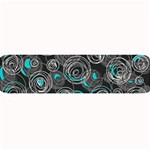 Gray and blue abstract art Large Bar Mats 32 x8.5  Bar Mat