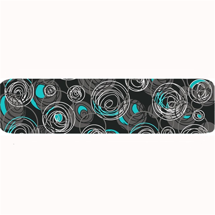 Gray and blue abstract art Large Bar Mats