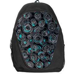 Gray And Blue Abstract Art Backpack Bag by Valentinaart