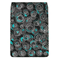 Gray And Blue Abstract Art Flap Covers (l) 